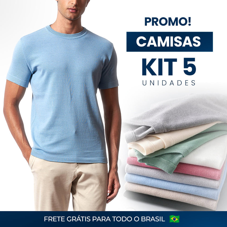 [COMPRE 3 LEVE 5] - Camisas Algodão Egípcio Premium