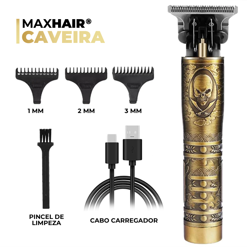 MaxHair® | Máquina de Cortar Cabelo e Barba Masculina